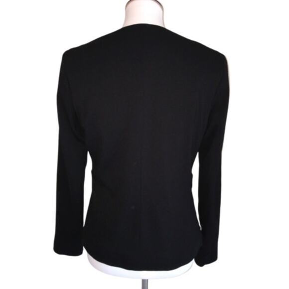 Doncaster Mixed Media Nubby Tweed Zip Jacket Small EUC - Picture 3 of 8